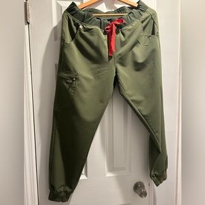 Figs Zamora Joggers, Gently Worn, Good Condition, Size Large, Dark Olive